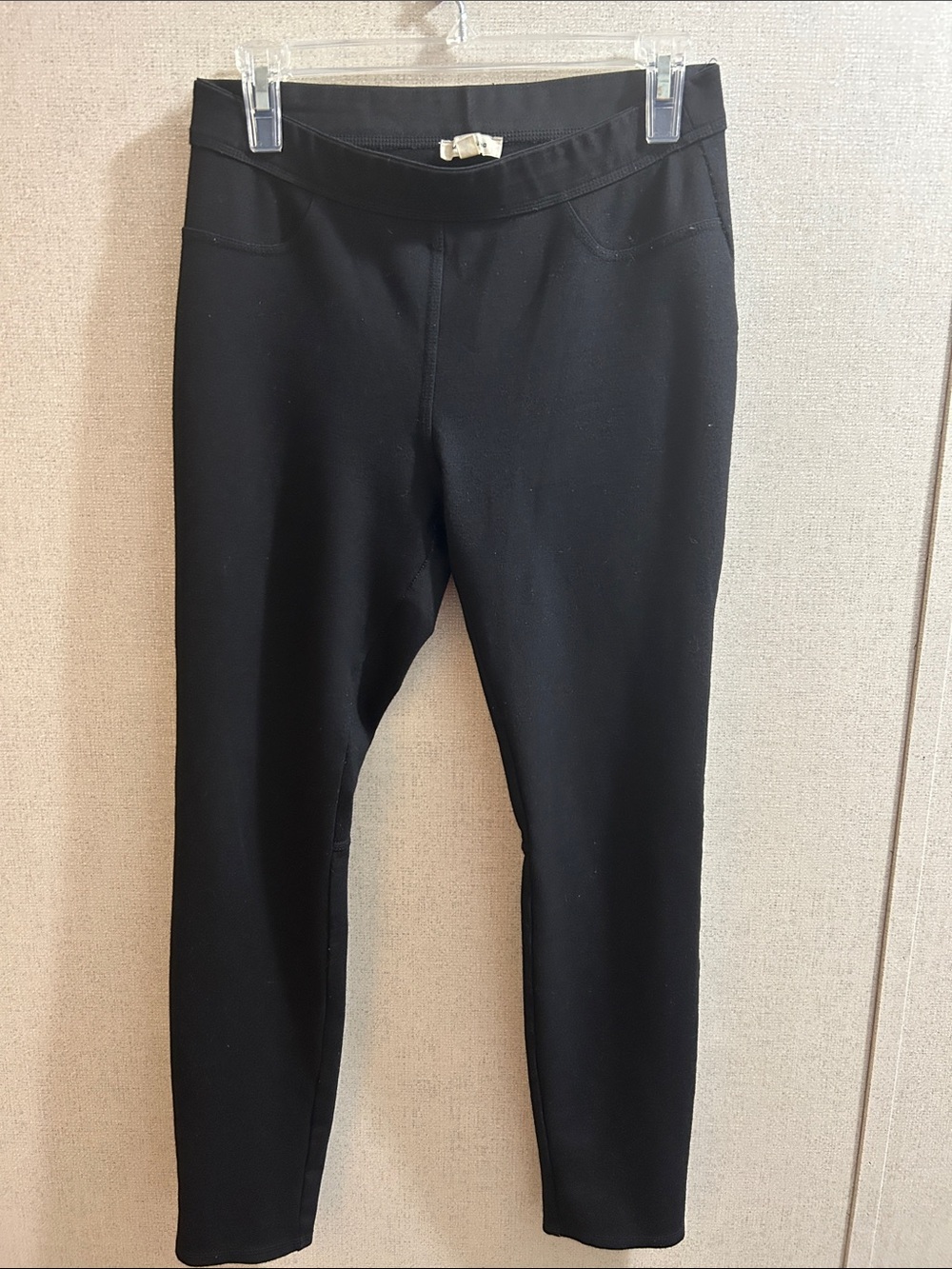 Black Women's Stretch Ponte Pant - Classic Slim Fit